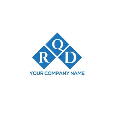 RQD letter logo design on white background. RQD creative initials letter logo concept. RQD letter design.