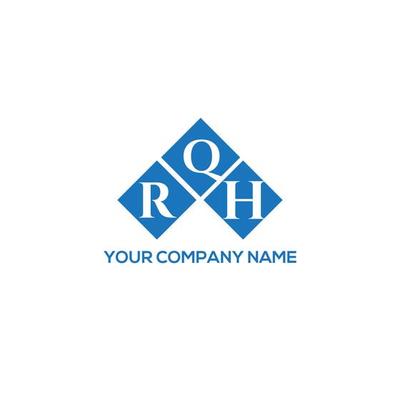 RQH letter logo design on white background. RQH creative initials letter logo concept. RQH letter design.