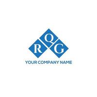 RQG letter logo design on white background. RQG creative initials letter logo concept. RQG letter design. vector