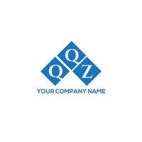 QQZ letter logo design on white background. QQZ creative initials letter logo concept. QQZ letter design. vector