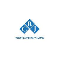 CRJ letter logo design on white background. CRJ creative initials letter logo concept. CRJ letter design. vector