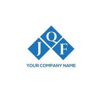JQF letter logo design on white background. JQF creative initials letter logo concept. JQF letter design. vector
