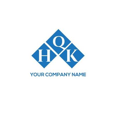 HQK letter logo design on white background. HQK creative initials letter logo concept. HQK letter design.