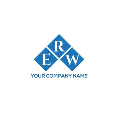 ERW letter logo design on white background. ERW creative initials letter logo concept. ERW letter design.