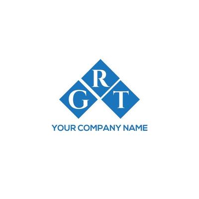 GRT letter logo design on white background. GRT creative initials letter logo concept. GRT letter design.