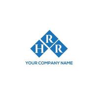 HRR letter logo design on white background. HRR creative initials letter logo concept. HRR letter design. vector