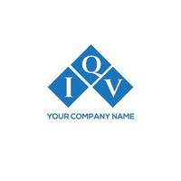 IQV letter logo design on white background. IQV creative initials letter logo concept. IQV letter design. vector