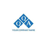 QQA letter logo design on white background. QQA creative initials letter logo concept. QQA letter design. vector