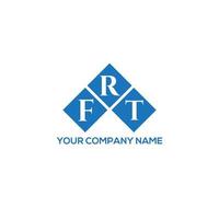 FRT letter logo design on white background. FRT creative initials letter logo concept. FRT letter design. vector