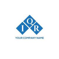 IQR creative initials letter logo concept. IQR letter design.IQR letter logo design on white background. IQR creative initials letter logo concept. IQR letter design. vector