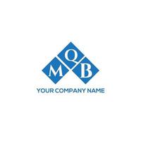 MQB letter logo design on white background. MQB creative initials letter logo concept. MQB letter design. vector