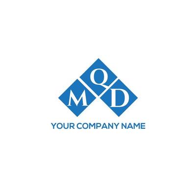 MQD letter logo design on white background. MQD creative initials letter logo concept. MQD letter design.