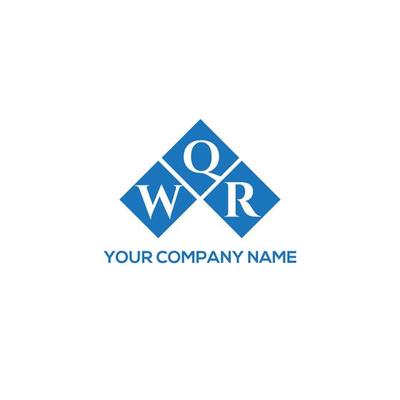 WQR letter logo design on white background. WQR creative initials letter logo concept. WQR letter design.