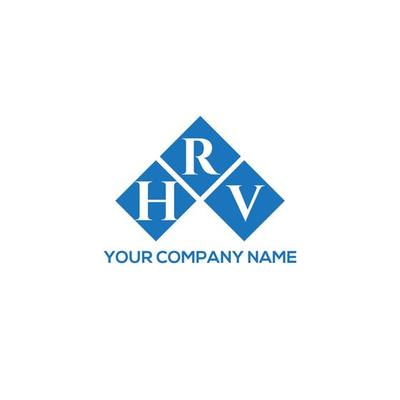 HRV letter logo design on white background. HRV creative initials letter logo concept. HRV letter design.