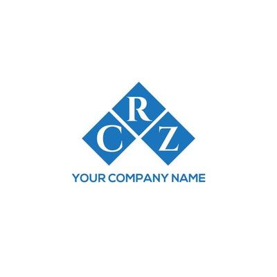 CRZ letter logo design on white background. CRZ creative initials letter logo concept. CRZ letter design.