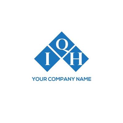 IQH letter logo design on white background. IQH creative initials letter logo concept. IQH letter design.