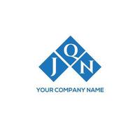 JQN letter logo design on white background. JQN creative initials letter logo concept. JQN letter design. vector