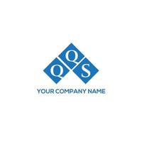 QQS letter logo design on white background. QQS creative initials letter logo concept. QQS letter design. vector