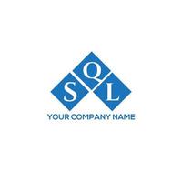 . concepto de logotipo de letra de iniciales creativas sql. diseño de letras sql. Diseño de logotipo de letras sql sobre fondo blanco. concepto de logotipo de letra de iniciales creativas sql. diseño de letras sql. vector