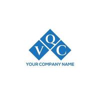 diseño de logotipo de letra vqc sobre fondo blanco. concepto de logotipo de letra de iniciales creativas vqc. diseño de letras vqc. vector