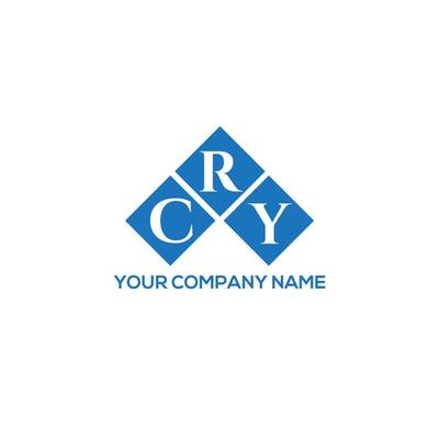 CRY letter logo design on white background. CRY creative initials letter logo concept. CRY letter design.