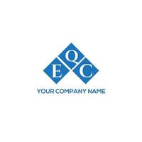 QEC letter logo design on white background. QEC creative initials letter logo concept. QEC letter design. vector