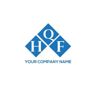 HQF letter logo design on white background. HQF creative initials letter logo concept. HQF letter design.