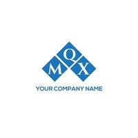 MQX letter logo design on white background. MQX creative initials letter logo concept. MQX letter design. vector