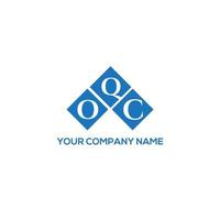 OQC letter logo design on white background. OQC creative initials letter logo concept. OQC letter design. vector