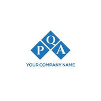 PQA letter logo design on white background. PQA creative initials letter logo concept. PQA letter design. vector