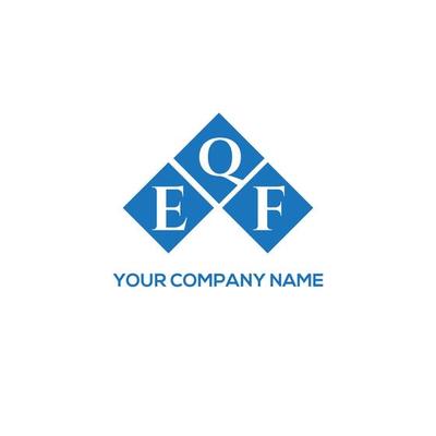 EQF creative initials letter logo concept. EQF letter design.EQF letter logo design on white background. EQF creative initials letter logo concept. EQF letter design.