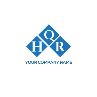 HQR letter logo design on white background. HQR creative initials letter logo concept. HQR letter design.