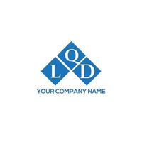 LQD letter logo design on white background. LQD creative initials letter logo concept. LQD letter design. vector