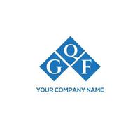 GQF letter logo design on white background. GQF creative initials letter logo concept. GQF letter design. vector