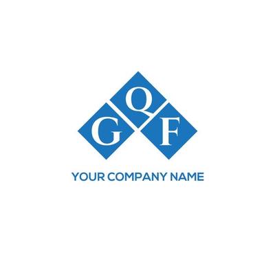 GQF letter logo design on white background. GQF creative initials letter logo concept. GQF letter design.