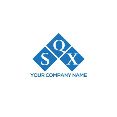 SQX letter logo design on white background. SQX creative initials letter logo concept. SQX letter design.