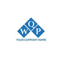 diseño de logotipo de letra wqp sobre fondo blanco. concepto de logotipo de letra de iniciales creativas wqp. diseño de letras wqp. vector