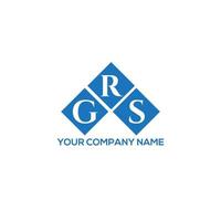 GRS letter logo design on white background. GRS creative initials letter logo concept. GRS letter design. vector