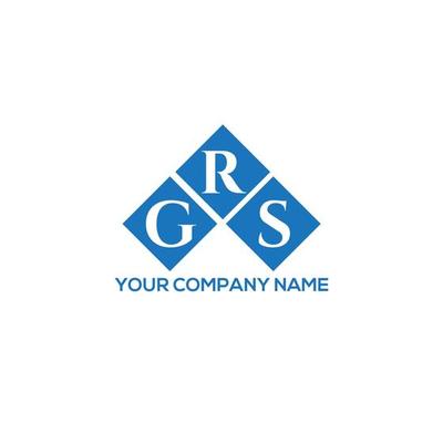 GRS letter logo design on white background. GRS creative initials letter logo concept. GRS letter design.