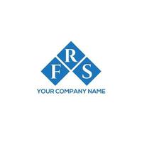 FRS letter logo design on white background. FRS creative initials letter logo concept. FRS letter design. vector