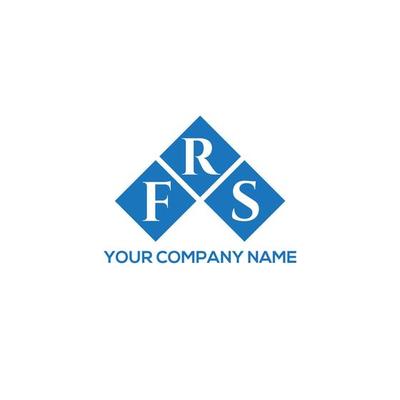 FRS letter logo design on white background. FRS creative initials letter logo concept. FRS letter design.