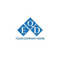 QED letter logo design on white background. QED creative initials letter logo concept. QED letter design. vector