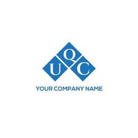 UQC letter logo design on white background. UQC creative initials letter logo concept. UQC letter design. vector