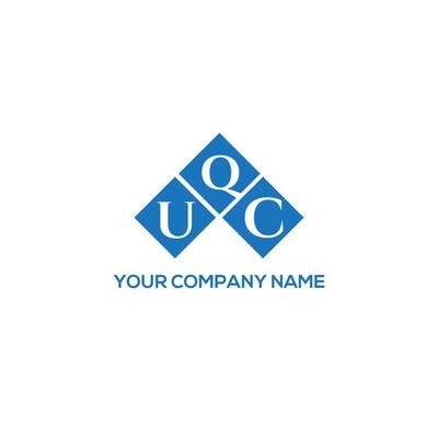 UQC letter logo design on white background. UQC creative initials letter logo concept. UQC letter design.