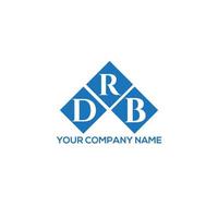 . concepto de logotipo de letra de iniciales creativas drb. diseño de letras drb. diseño de logotipo de letras drb sobre fondo blanco. concepto de logotipo de letra de iniciales creativas drb. diseño de letras drb. vector