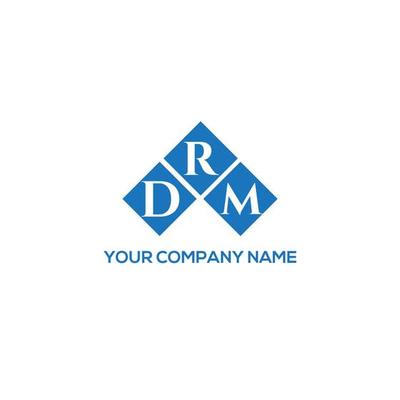 DRM letter logo design on white background. DRM creative initials letter logo concept. DRM letter design.