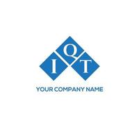 IQT letter logo design on white background. IQT creative initials letter logo concept. IQT letter design. vector