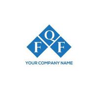 FQF letter logo design on white background. FQF creative initials letter logo concept. FQF letter design. vector