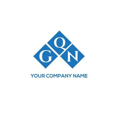 GQN letter logo design on white background. GQN creative initials letter logo concept. GQN letter design.