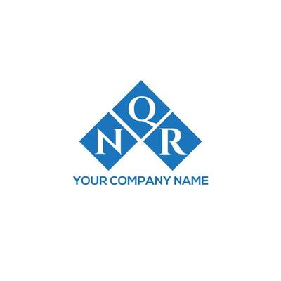 NQR letter logo design on white background. NQR creative initials letter logo concept. NQR letter design.